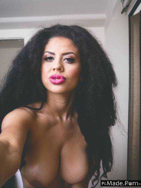 Black nipples looking back real eyebrow long hair selfie big ass AI porn - made.porn on pornintellect.com