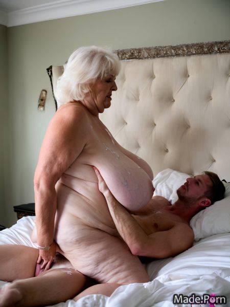 Gigantic boobs secretary white hair bed pussy fucking fat 90 AI porn - made.porn on pornintellect.com