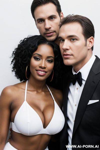 Black woman and white guy - ai-porn.ai on pornintellect.com