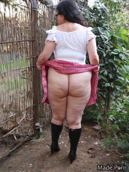 Bottomless nude magenta yellow photo woman teal AI porn - made.porn on pornintellect.com
