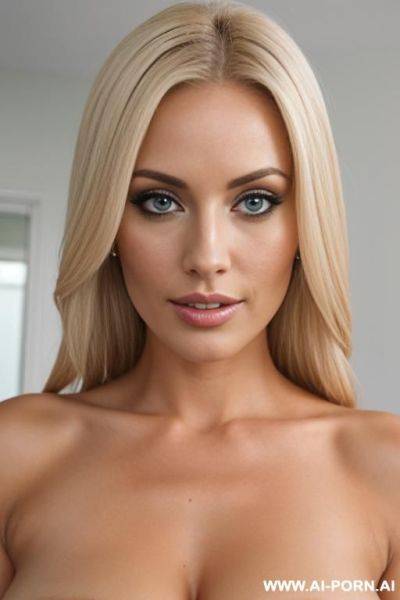 Naked blonde woman head job - ai-porn.ai on pornintellect.com