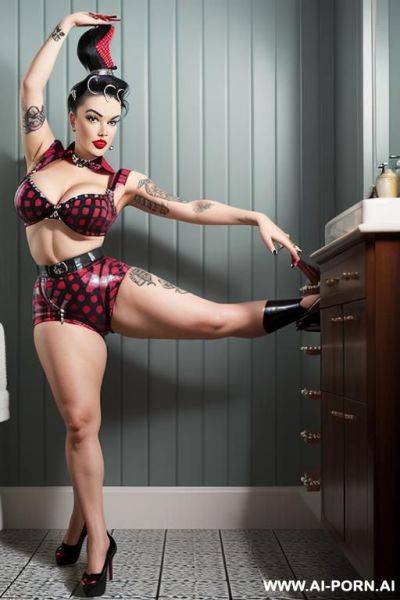 Naked woman on the bathroom - ai-porn.ai on pornintellect.com