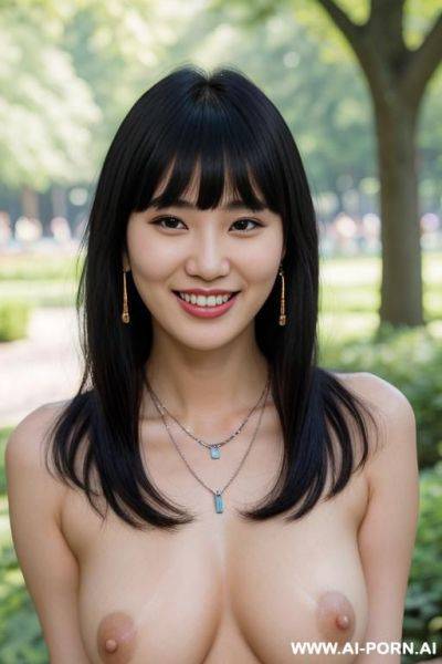 Eye contactnaked boobs necklace and earrings - ai-porn.ai on pornintellect.com