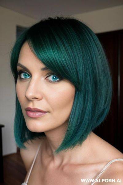 Step-mom, green hair, blue eyes - ai-porn.ai on pornintellect.com