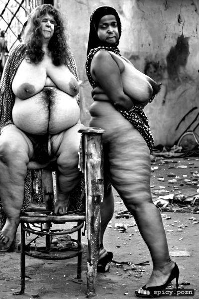 Naked arabic obese matures, curly hair, saggy boobs, massive belly - spicy.porn on pornintellect.com