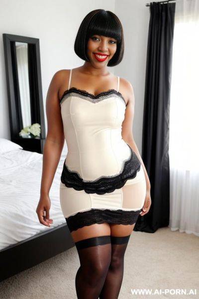 Big ass, lipstick, grosses lèvres, grandes hanches, stilleto , grosses cuisses, perse, two men, one femme - ai-porn.ai on pornintellect.com