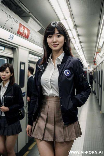 Japanese woman wear skirt and no panties - ai-porn.ai - Japan on pornintellect.com