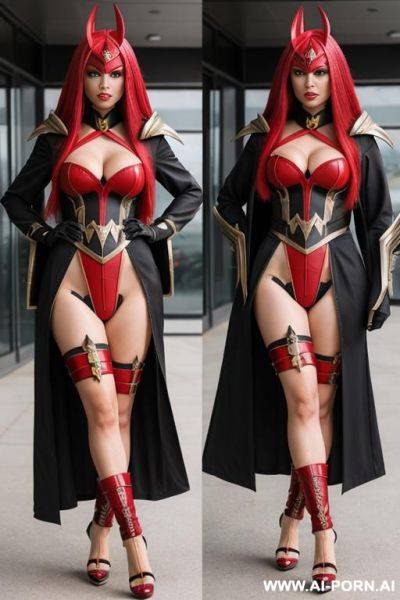 Klingon woman cosplay bimbo heels - ai-porn.ai on pornintellect.com