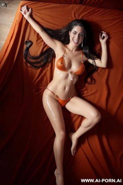 Long wavy hair, sensual, sexy, hot, black eye - ai-porn.ai on pornintellect.com