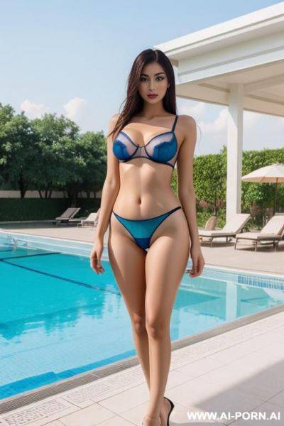 Uzbek top model, transparent underwear, totally transparent bra - ai-porn.ai - Uzbekistan on pornintellect.com