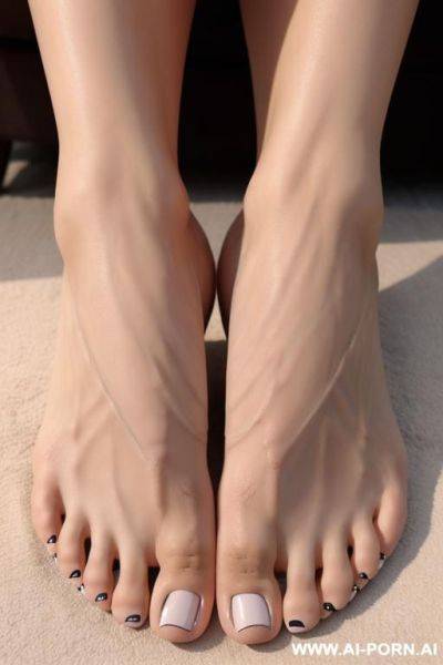 Big long toenails that are natural and come over the edge of the toes. toenails growing very long. toenails curling over the edge of the toes - ai-porn.ai on pornintellect.com