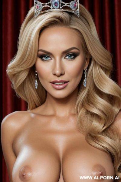 Blond busty miss universe, naked - ai-porn.ai on pornintellect.com