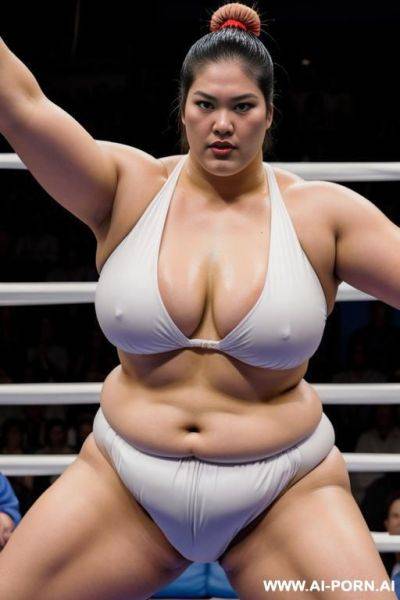 Female sumo fighter , attractive, beautiful, sexy - ai-porn.ai on pornintellect.com