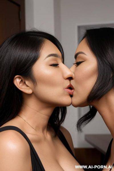 2 4 asian brown milf having lesbian kiss - ai-porn.ai on pornintellect.com