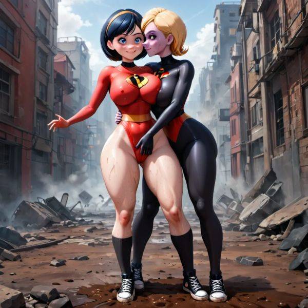 The Incredibles' mom with her girlfriend - thepornator.com on pornintellect.com