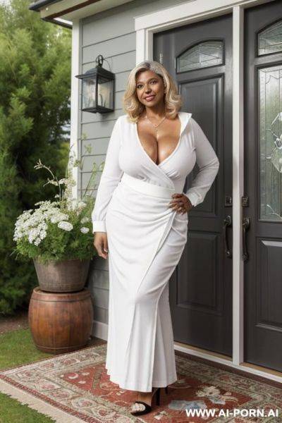 Big natural tits, curvy body, fully body view, milf, natural body, curvy body, photo realistic, - ai-porn.ai on pornintellect.com