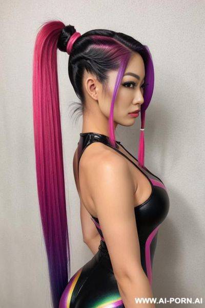 Spandex rainbow catsuit, - ai-porn.ai on pornintellect.com