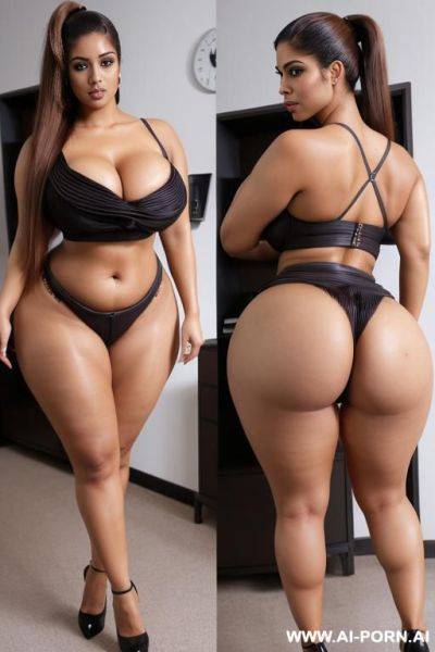 Very beautiful arabic, iranian, woman, beautiful curvy figure ((curvy body shapes)), guitar shaped figure, perfect beautiful face, real sex bomb, long ponytail hairstyle ((long ponytail hairstyle)), - ai-porn.ai - Iran on pornintellect.com