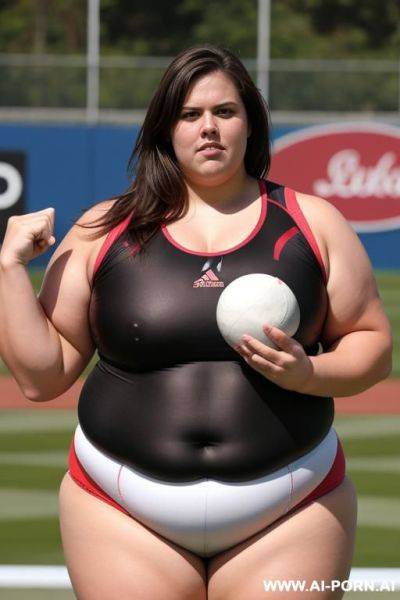 Female shotputter, obese, buxom, sexy, attractive - ai-porn.ai on pornintellect.com