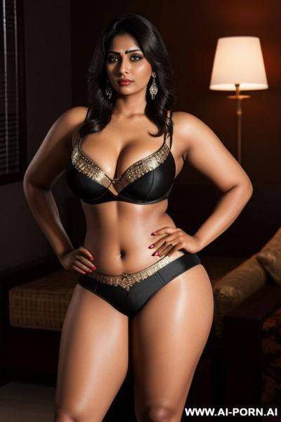 Indian lesbian mother and aunt, seductive pose, ultra photorealism - ai-porn.ai - India on pornintellect.com