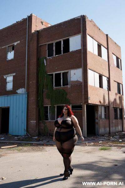 Fat man, abandoned building, big cock - ai-porn.ai on pornintellect.com