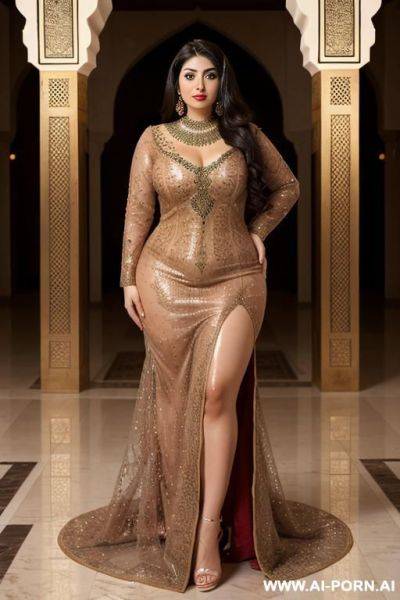 Chubby naked wide hips full body view oiled - ai-porn.ai on pornintellect.com