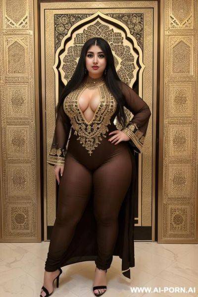 Beauty face chubby naked wide hips full body view oiled - ai-porn.ai on pornintellect.com