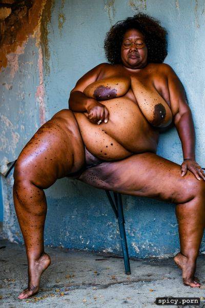 Freckles, obese, love handles, legs wide spread, stretch marks - spicy.porn on pornintellect.com