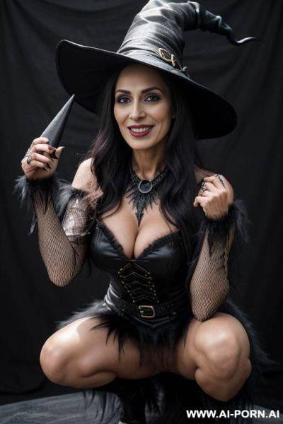 A beautiful gilf woman, ((totally naked)), ((completely naked)), (very hairy pussy), - ai-porn.ai on pornintellect.com