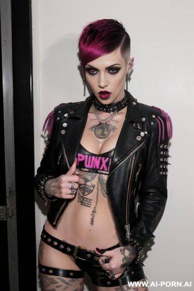 Prostitute bitch naked very hairy pussy bitch make-up dégrad colors - ai-porn.ai on pornintellect.com