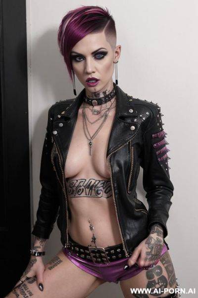 Prostitute bitch totaly naked very hairy pussy bitch make-up dégrad colors - ai-porn.ai on pornintellect.com