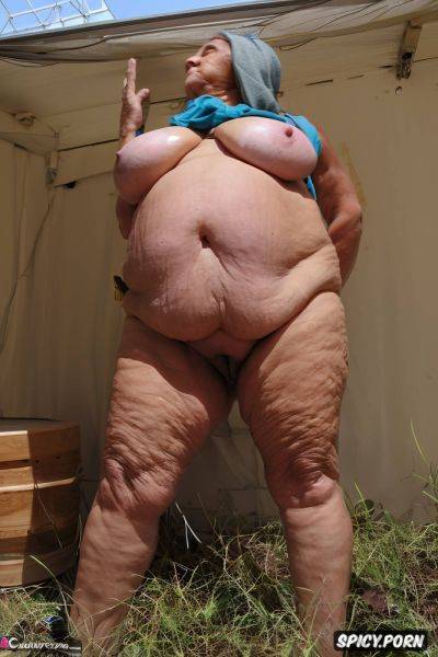 Short hair, flabby skin of soft fat flaccid belly, bellybutton - spicy.porn on pornintellect.com