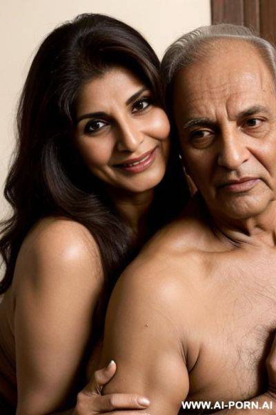 Dimple kapadia is hugged and licked by an old man - ai-porn.ai on pornintellect.com