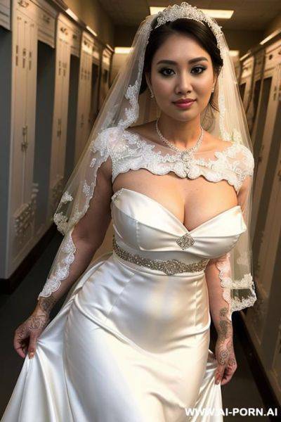 (seductive eye contact), (flirty smirk), (full voluminous hair), (necklaces), (wide hips), (amazing thighs), - ai-porn.ai on pornintellect.com