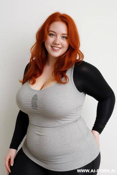 Fat, chubby thighs, thick, yoga pants - ai-porn.ai on pornintellect.com