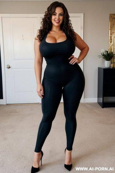 Topless, hour glass figure, curvy, massive boobs - ai-porn.ai on pornintellect.com