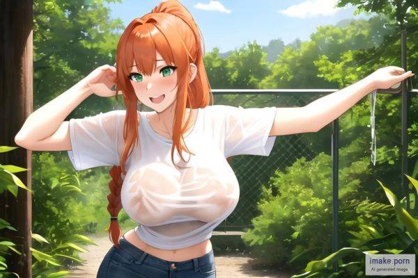 From Front, Wet Shirt (LORA), T-shirt, Single Girl, Standing,... - imake.porn on pornintellect.com