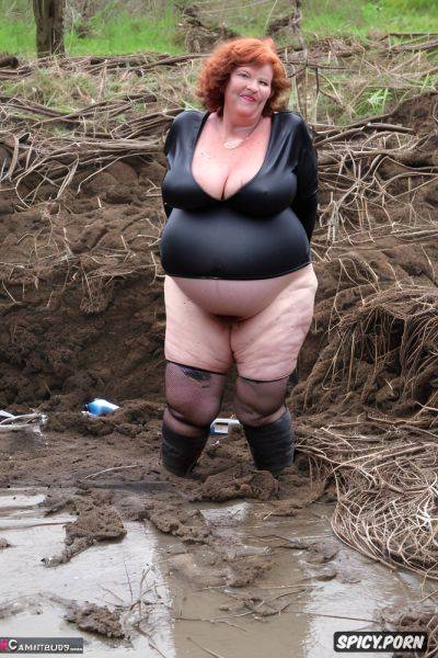 Huge nipples, short red hair, naked obese bbw granny, gross - spicy.porn on pornintellect.com