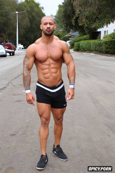 2 hombres mexicanos guapos deportistas peleadores ufc musculosos penes muy grandes erectos morenos brasos gruesos musculos muy definidos biceps grandes pectorales grandes 6 pack tatuado photo realista - spicy.porn on pornintellect.com
