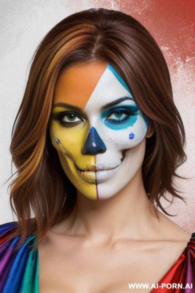 Russia flag skull - ai-porn.ai on pornintellect.com