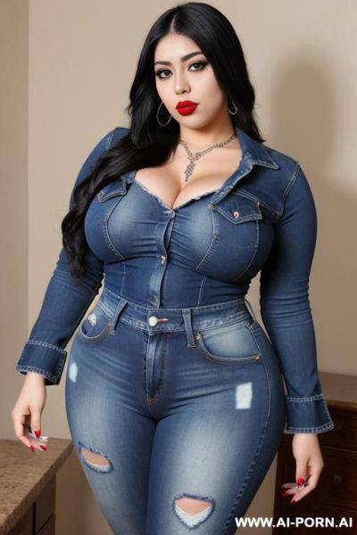 Hourglass shaped mexican, rocker woman, fated up, extremely thicc - ai-porn.ai - Mexico on pornintellect.com