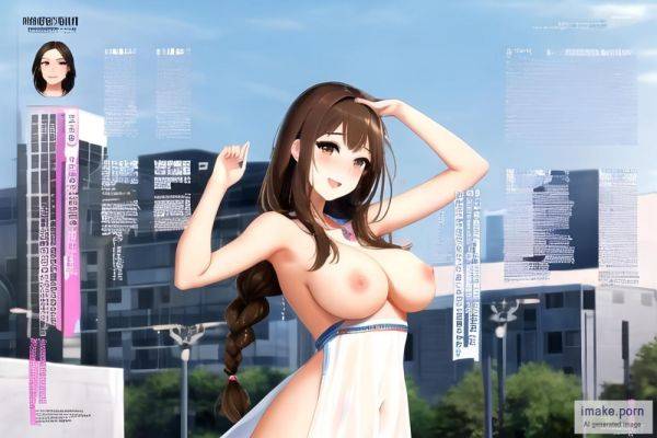 Standing, Teen 18+, Normal body, Sportive, Brunette, Braided,... - imake.porn on pornintellect.com