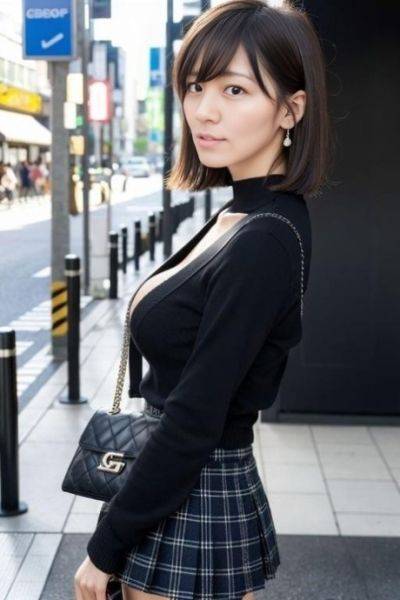 Pretty AI generated Asian model flaunts her perfect tits in a sexy compilation - pornpics.com on pornintellect.com