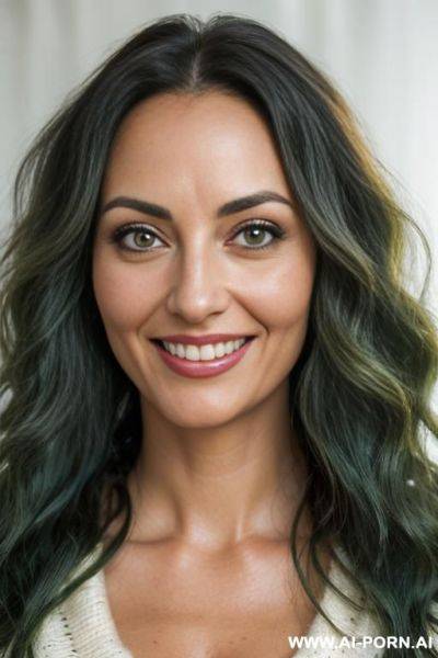 Close!, immersive expression, lovingly boastful milf, loose wavy hair, closeup in christmas clothes, - ai-porn.ai on pornintellect.com