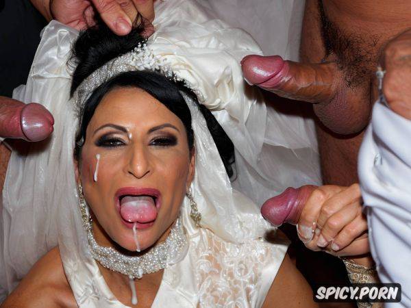 Looking at her husband, bride covered in cum, zoggti, super detailed - spicy.porn - Egypt on pornintellect.com