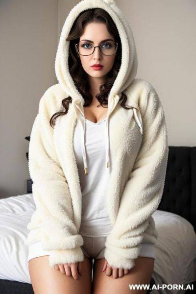 (black hoodie) (thick rimmed glasses) - ai-porn.ai on pornintellect.com