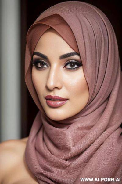 Beautiful arabic woman wearing hijab - ai-porn.ai on pornintellect.com
