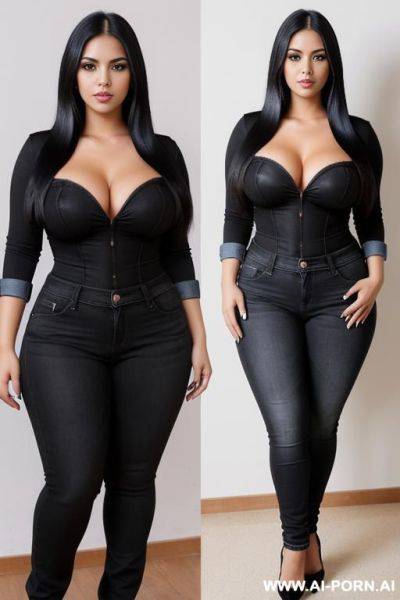 Gorgeous mexican, hourglass figure, , thought clothes - ai-porn.ai - Mexico on pornintellect.com