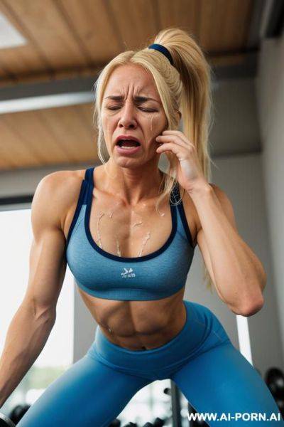 Beautiful gym woman woman - ai-porn.ai on pornintellect.com