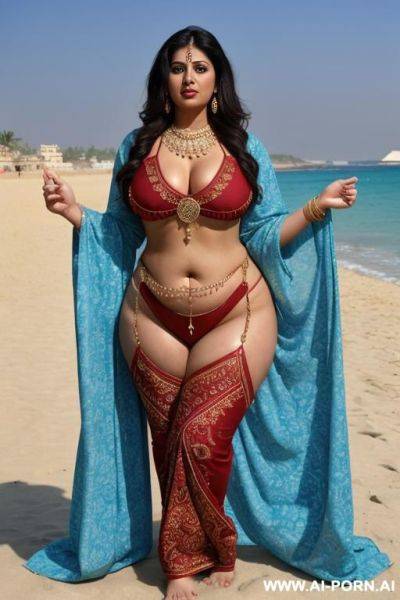 Pretty face chubby naked big ass punjabi slut wide hips full body view oiled - ai-porn.ai on pornintellect.com